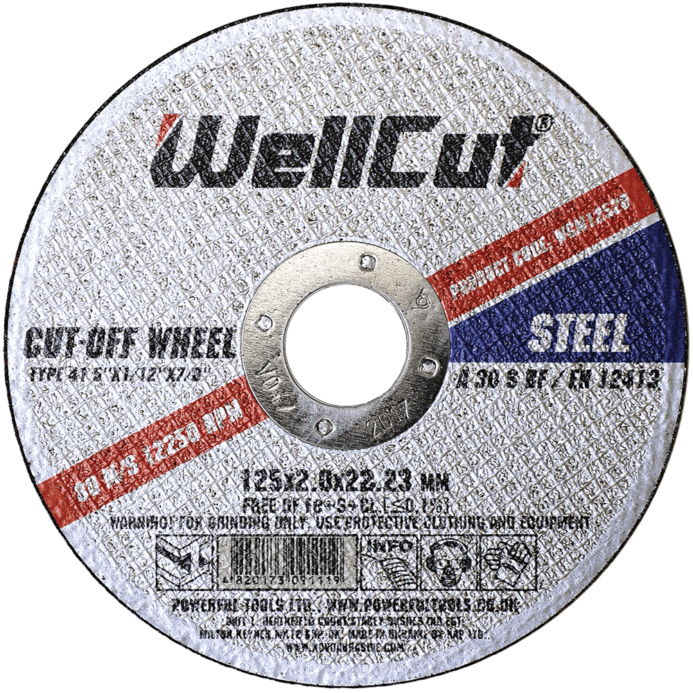 Круг відрізний WellCut 125x2.0x22.23 мм, по металу